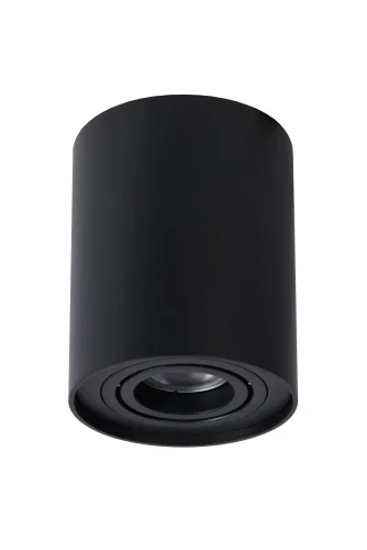 Светильник накладной Tube 22952/11/30 Lucide чёрный 1 лампа, основание чёрное в стиле модерн круглый фото 2
